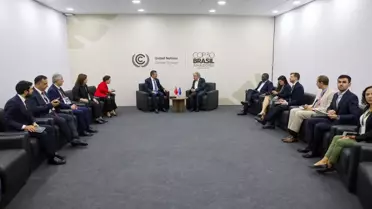 Cevdet Yılmaz, Guterres ile İklim Zirvesi'nde Görüştü