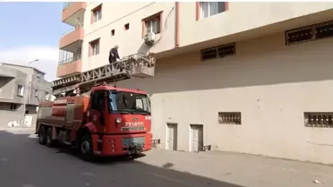 Sıkışan Güvercin İtfaiye ile Kurtarıldı