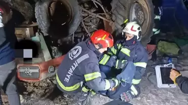 Pamukkale'de Traktör Devrildi: 2 Ölü