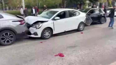 Diyarbakır'da Zincirleme Kaza: 4 Yaralı
