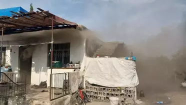 Hatay'da Müstakil Evde Yangın