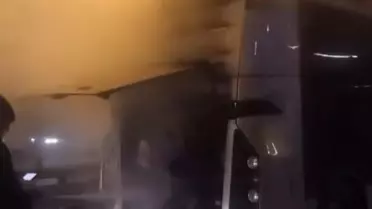 Edirnekapı'da metrobüste çıkan yangın paniğe neden oldu