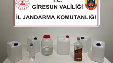 Giresun'da Kaçak Alkol Ele Geçirildi