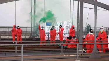 Hamburg'da Filistin İçin Liman Protestosu