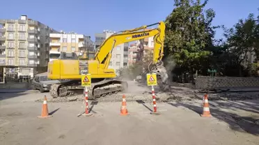 Mardin'de su hattı döşeme çalışmaları nedeniyle trafik düzenlemesine gidildi