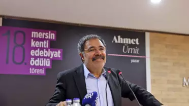 Ahmet Ümit'e Mersin Edebiyat Ödülü