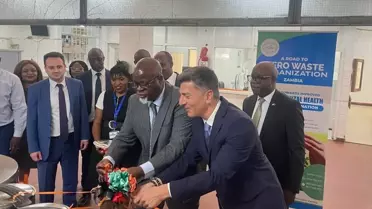 TİKA'dan, Zambiya'nın en büyük hastanesinin yemekhanesine mutfak ekipmanı desteği