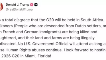 Trump'tan G20 Zirvesi'ne Sert Eleştiri