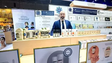 Huzeyfe Benli Çin Fuarında Türk Kahvesi Ve Gül Yağını Tanıtıyor