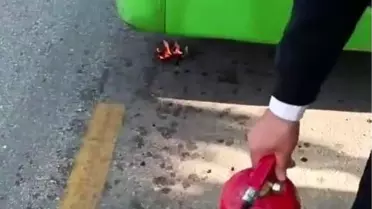 Denizli'de Halk Otobüsünde Yangın: Facia Kıl Payı Atlatıldı