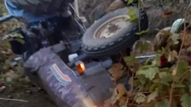 Traktör Devrildi, Emekli Öğretmen Hayatını Kaybetti