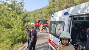İskenderun'da Motosiklet Uçuruma Yuvarlandı