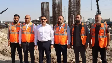 Hatay Valisi Masatlı, yapımı süren kavşak çalışmalarını inceledi