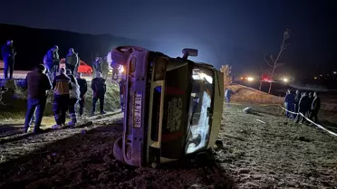 Göksun'da Minibüs Devrildi: 2 Ölü, 7 Yaralı