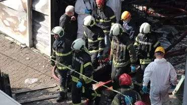 Dilovası'nda Kozmetik Fabrikası Yangını