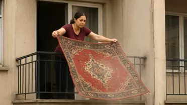 Komşusunun balkonuna halı silkeleyen sanığa hapis cezası 