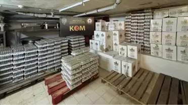 Marmaris'te Kaçak İçki Operasyonu