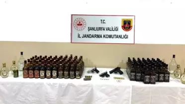 Haliliye'de Kaçak İçki ve Silah Operasyonu