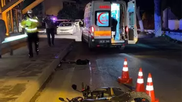 Motosiklet Kaldırıma Çarptı, Sürücü Ağır Yaralandı