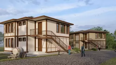 Karabük'te Yangın Sonrası Konut Temeli Atıldı