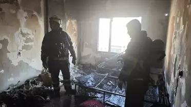 Kızıltepe'de Apartman Yangını