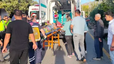 Mersin'de otomobille çarpışan motosikletteki 2 kişi yaralandı