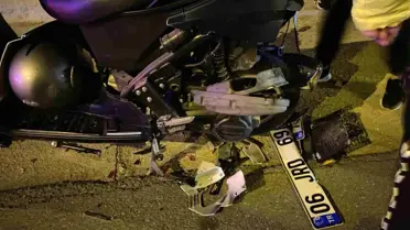 Mudanya'da Alkollü Sürücü Motosiklete Çarptı