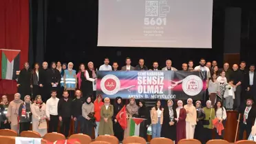 TÜGVA Artvin İl Temsilciliği Filistin'e destek konseri düzenledi