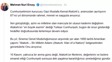 Atatürk'ü Anma Günü'nde Belgesel Paylaşımı