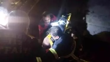 Burdur'da Kanalda Kurtarma Operasyonu