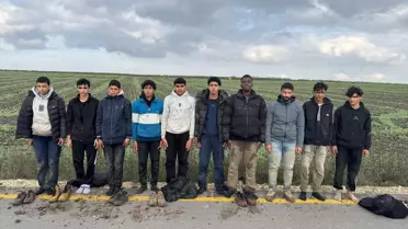 Edirne'de 10 Düzensiz Göçmen Yakalandı