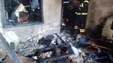 Kahramanmaraş'ta Ev Yangını