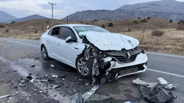 Göksun'da Trafik Kazası: 4 Yaralı