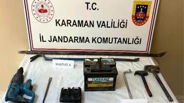 Karaman'da Jandarma Uygulamaları: Tarihi Eser ve Uyuşturucu Ele Geçirildi