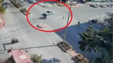 Merzifon'da Otomobil-Motosiklet Kazası