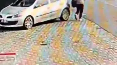 Sakarya'da Sebepsiz Araç Çizildi