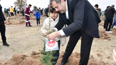 11 Kasım Milli Ağaçlandırma Günü'nde Vezirköprü'de etkinlik düzenlendi
