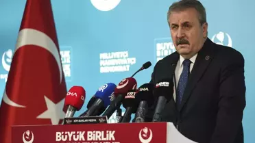 BBP Genel Başkanı Destici, basın toplantısı düzenledi Açıklaması