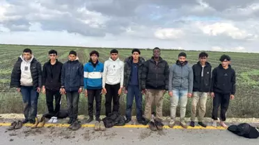 Uzunköprü'de 10 Düzensiz Göçmen Yakalandı