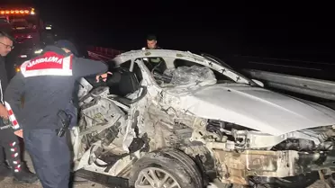 Kula'da Trafik Kazası: 1 Ölü, 2 Yaralı