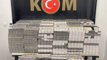 Midyat'ta 7.900 Paket Kaçak Sigara Ele Ge geçti