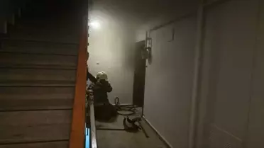 Mudanya'da Apartman Yangını