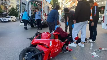 Nazilli'de Motosiklet-Minibüs Kazası