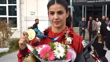 Evin Erginoğuz, Altın Madalya ile Van'a Döndü