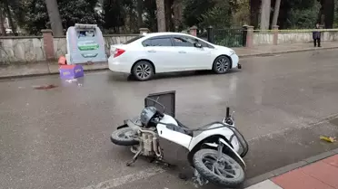 Çarşamba'da Motosiklet Kazası