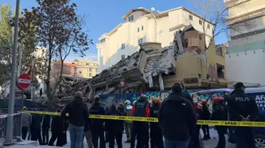 Çankaya'da Bina Kontrollü Yıkımda Çöktü