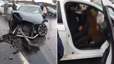 AK Partili vekil ölümden döndü, tıra çarpmaktan son anda kurtuldu