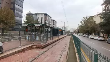 Gaziantep'te Tramvaya Yıldırım Düştü