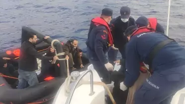 Marmaris'te 12 Kaçak Göçmen Kurtarıldı