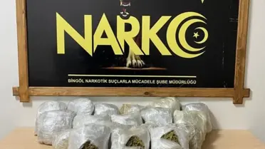 Bingöl'de 14 Kilo Uyuşturucu Ele Geçirildi